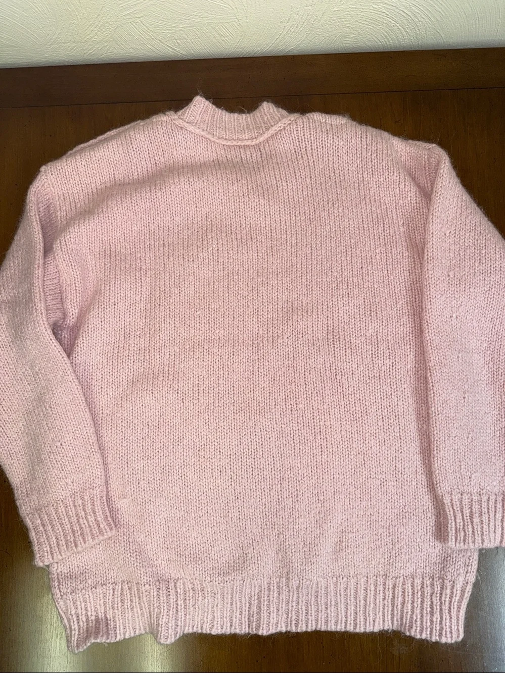 J. Crew Alpaca Blend Sweater With Shoulder Buttons Size XS Light Pink